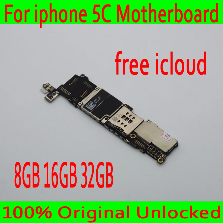 Full unlocked for iphone 5C Motherboard with Clean iCloud